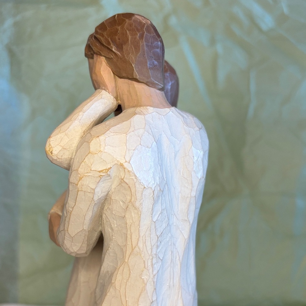 Willow Tree Embrace Sculpture - Together 2000 Cream, Brown - Picture 12 of 17